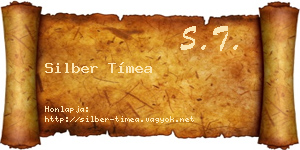 Silber Tímea névjegykártya