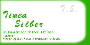 timea silber business card